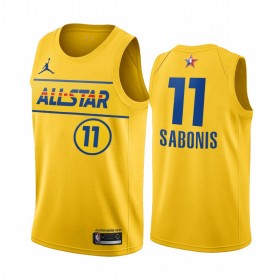Camiseta Hombre Indiana Pacers Domantas Sabonis 11 2021 All-Star Jordan Brand Gold Swingman